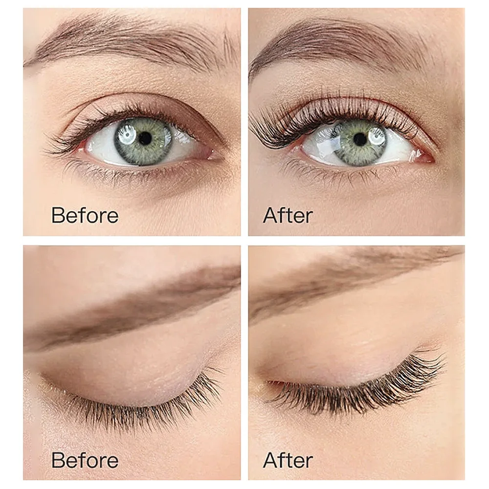 Four color black, blue, white and purple eye black, durable waterproof, long curling, silky, smooth and gentle mascara styling