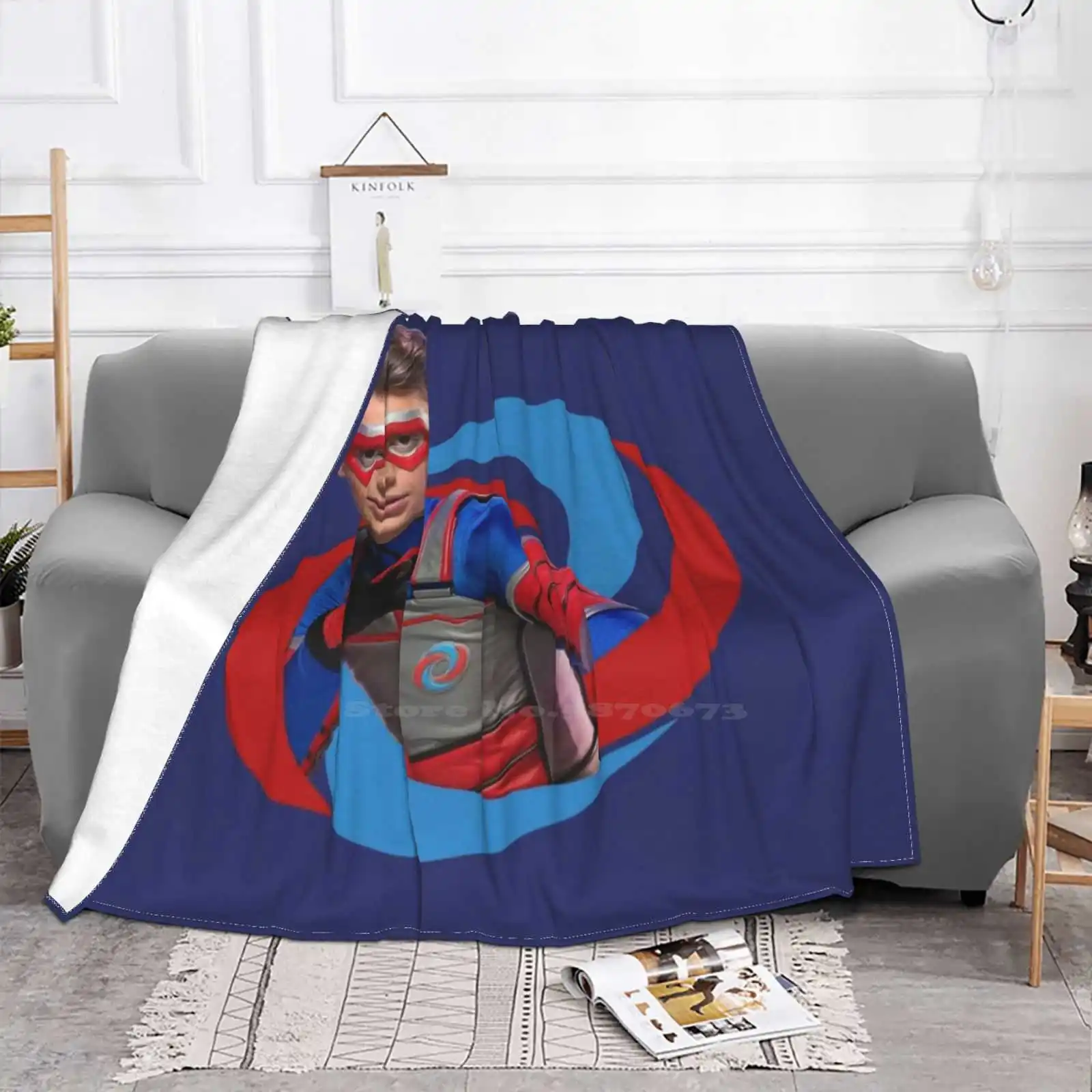 Kid Danger Logo 2.0 New Arrival Fashion Leisure Warm Flannel Blanket Henry Danger Nick Kid Danger Logo Jace Norman Superhero