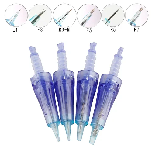 100/50/10 Uds. Cartuchos para tatuaje Dr.Pen agujas de repuesto de bayoneta para ULTIMA Dr pen N2/M7/M5/E30/A6/A1/A10/MYM Micro aguja 1 3 5 7 Pin PMU