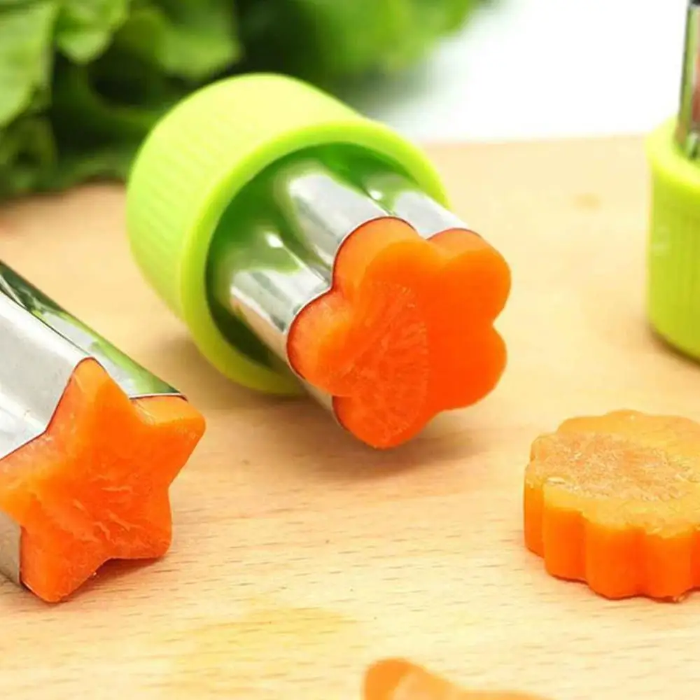 11Pcs/set Vegetable Fruit Cutter Mold Flowers Cartoon Cutter Mold Cookie Tools J2Y4 Cutting Steel Biscuit Shape C W3P4