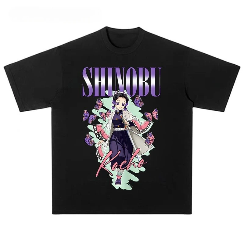 Ghost Slayer Blade: Men's and Women's Same Short Sleeve Casual Trendy Loose Round Neck Top
