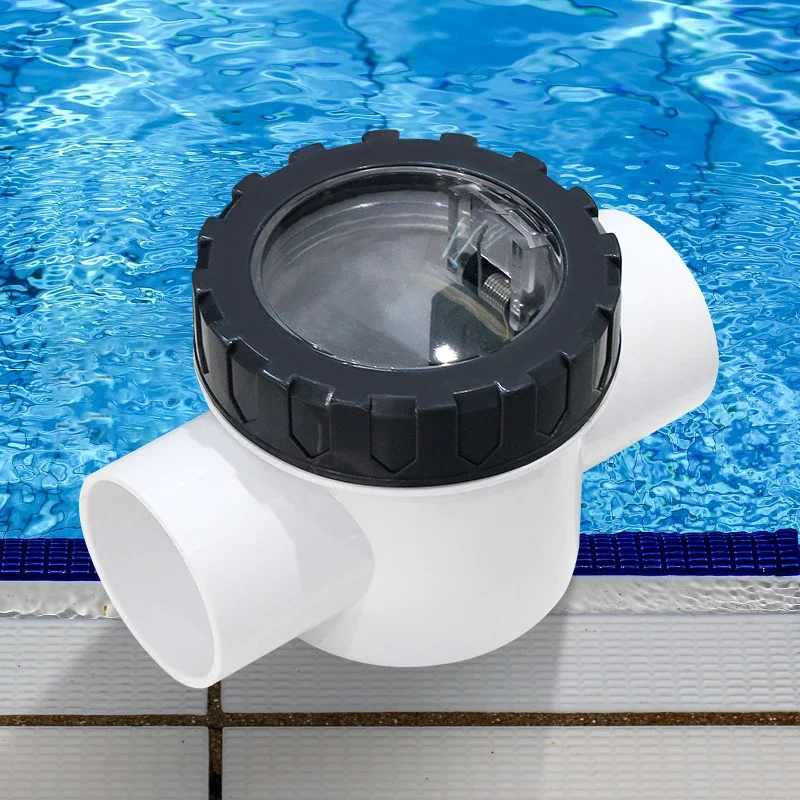 

Pool Check Non Return Clear Chamber Check Flapper Valve 50mm 63mm Kit for Swimming Pools Garden Compatible Pump Clear