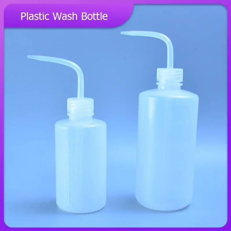 

250/500ml Wash Clean Clear White Plastic Laboratory Wash Squeeze Bottle Transparent Container Laboratory Bottle