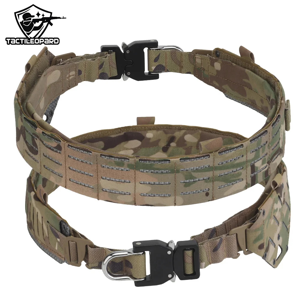 Rápido Destaque Metal Buckle Tactical Belt, Batalha Cinto, MOLLE Cintura, Caça ao ar livre, Airsoft Gear, USURPER Sistema, 2 Camadas