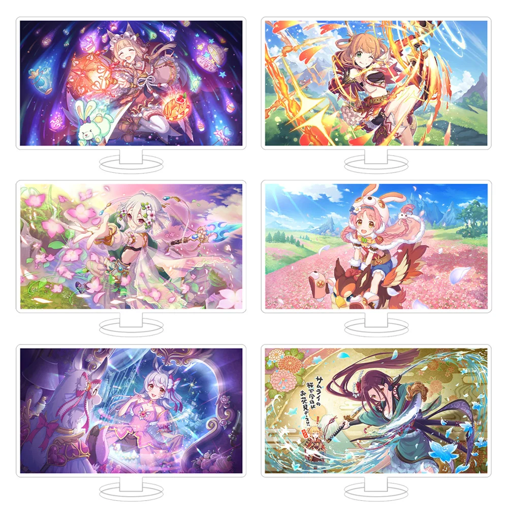 

принцесса подключается! re:dive Kasumi Kokkoro Karyl Shizuru Nozomi Maho Jun Официальные обои Акриловая подставка, украшение для стола, подарок