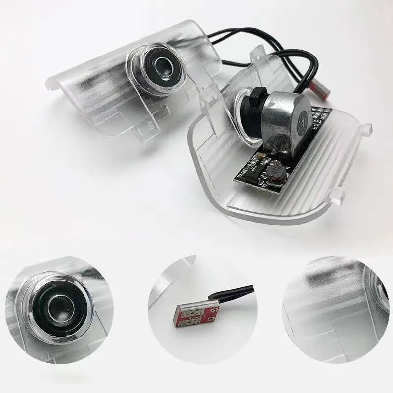 2 قطعة لهوندا أكورد CR-Z Crosstour سبيور إليسيون أوديسي Led باب السيارة شعار الظل العارض ترحيب مصابيح اكسسوارات السيارات