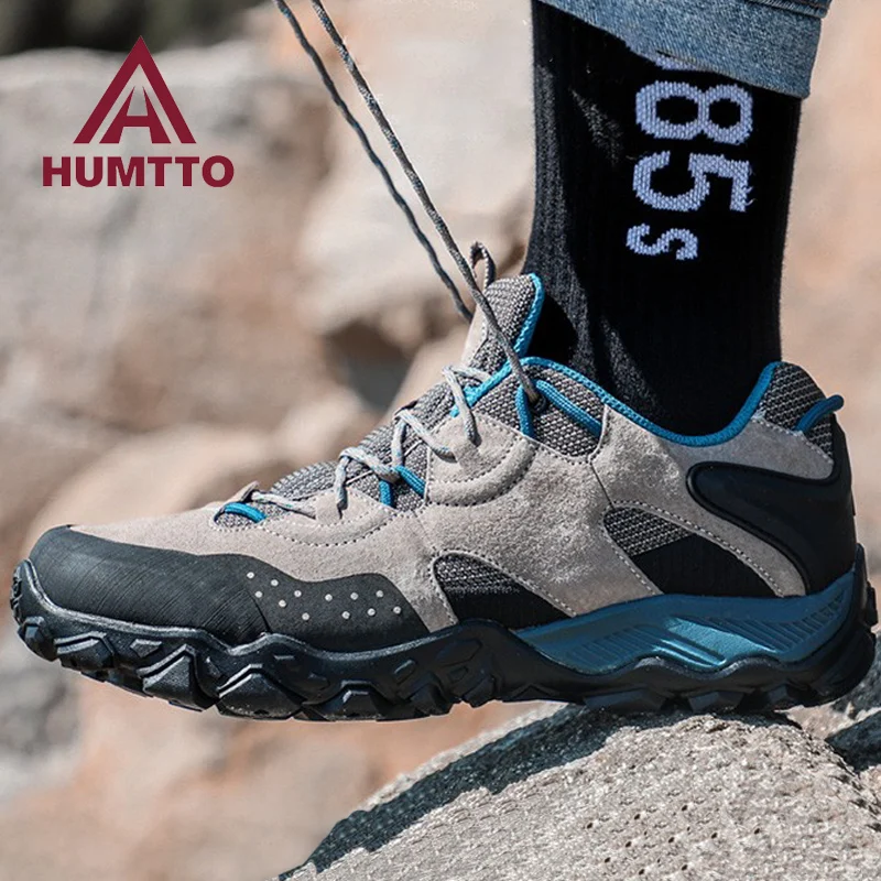 

HUMTTO Hiking Shoes Men autumn Outdoor Sports Climbing Tactical boots Shoes hunting shoes Warm Trekking Sneakers ankle boots