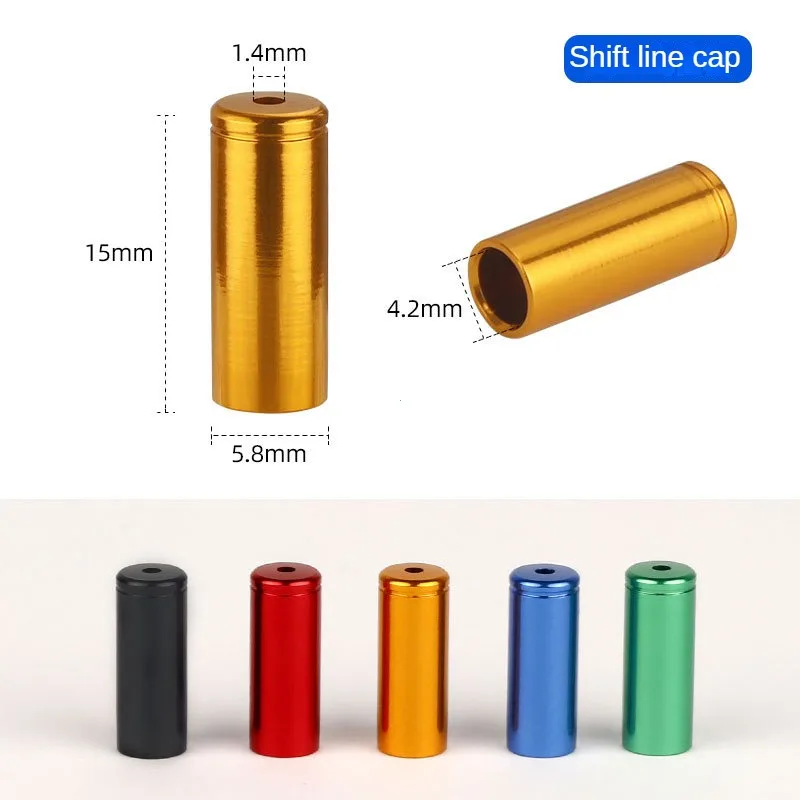 5 мм сплавные концевые заглушки тормозного троса 4 мм наконечники для MTB шоссейного велосипеда переключатель линии переключения передач обжимные устройства