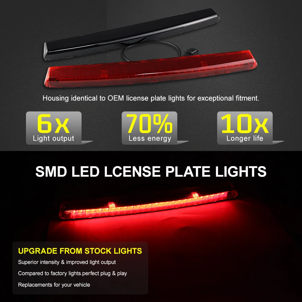 1Pc Third Brake Light Tail Light Stop Lamp LED Tail Level High Brake Auto Rear For VW Golf Mk5/GTI/R32 2005-2009 1K6945097F