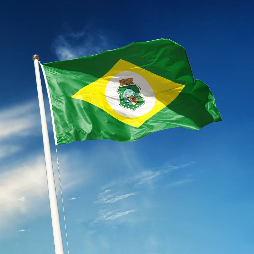 3x5 Ft Ceará Ceara Flag Vivid Color and Fade proof flags of Brazil Polyester with Brass Grommets 3 X 5 Ft