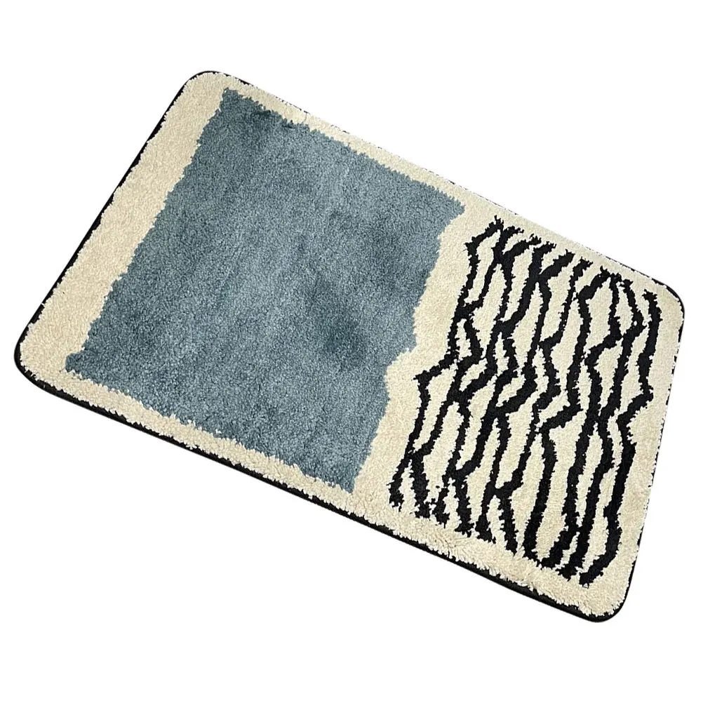 

Water Absorption Floor Mat Non-Slip Bathroom Rug Simple Style Bath Mat Bathroom Pad Anti-Skid Decoration