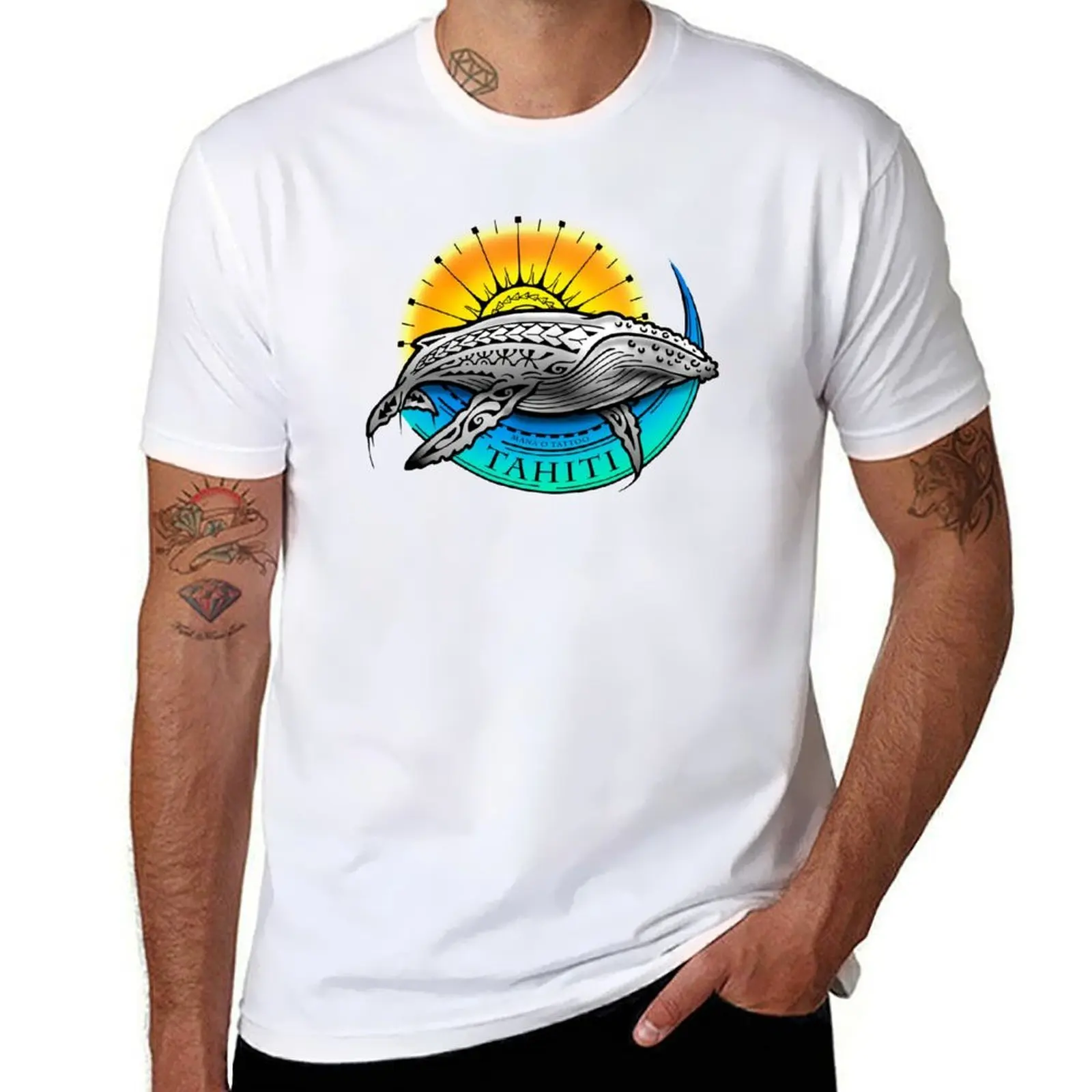 

Mana'o Tattoo Studio Tahiti TOHORA (whale) T-Shirt t shirt personalised t shirts for man graphic funny T-Shirt