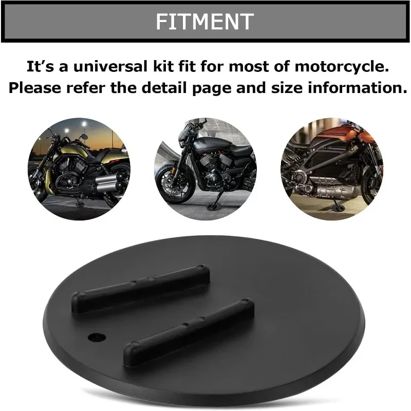 For Harley Touring Sports Car Dyna Side Bracket Motorcycle Side Bracket Jiffy Bracket Coaster Parking Rack foot column plate