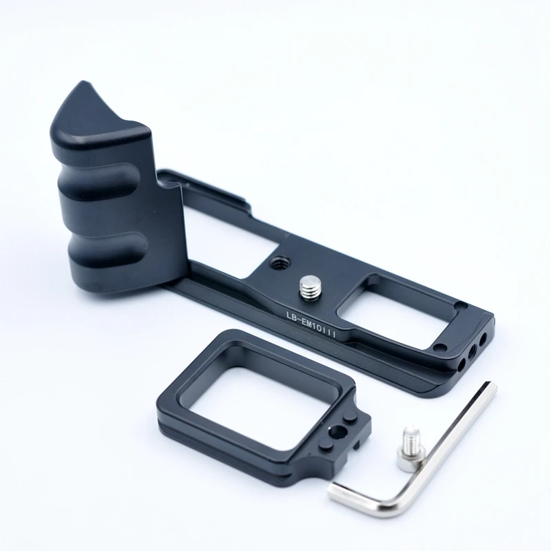 Quick Release L Plate Bracket Double Handle for Olympus OM-D E-M10 Mark III EM10 III Camera