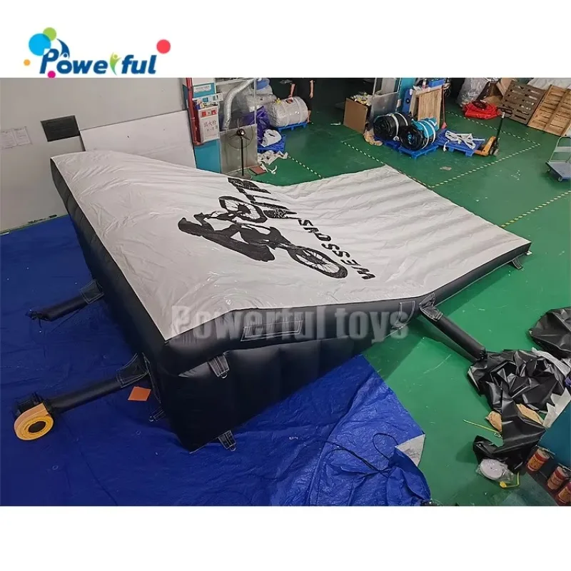 Commercial Outdoor Grade PVC Inflatable Rescue Mat Stunt Bike Ramp Landing Airbag Jump Airbag Soft Landing Pillow Castles view 5