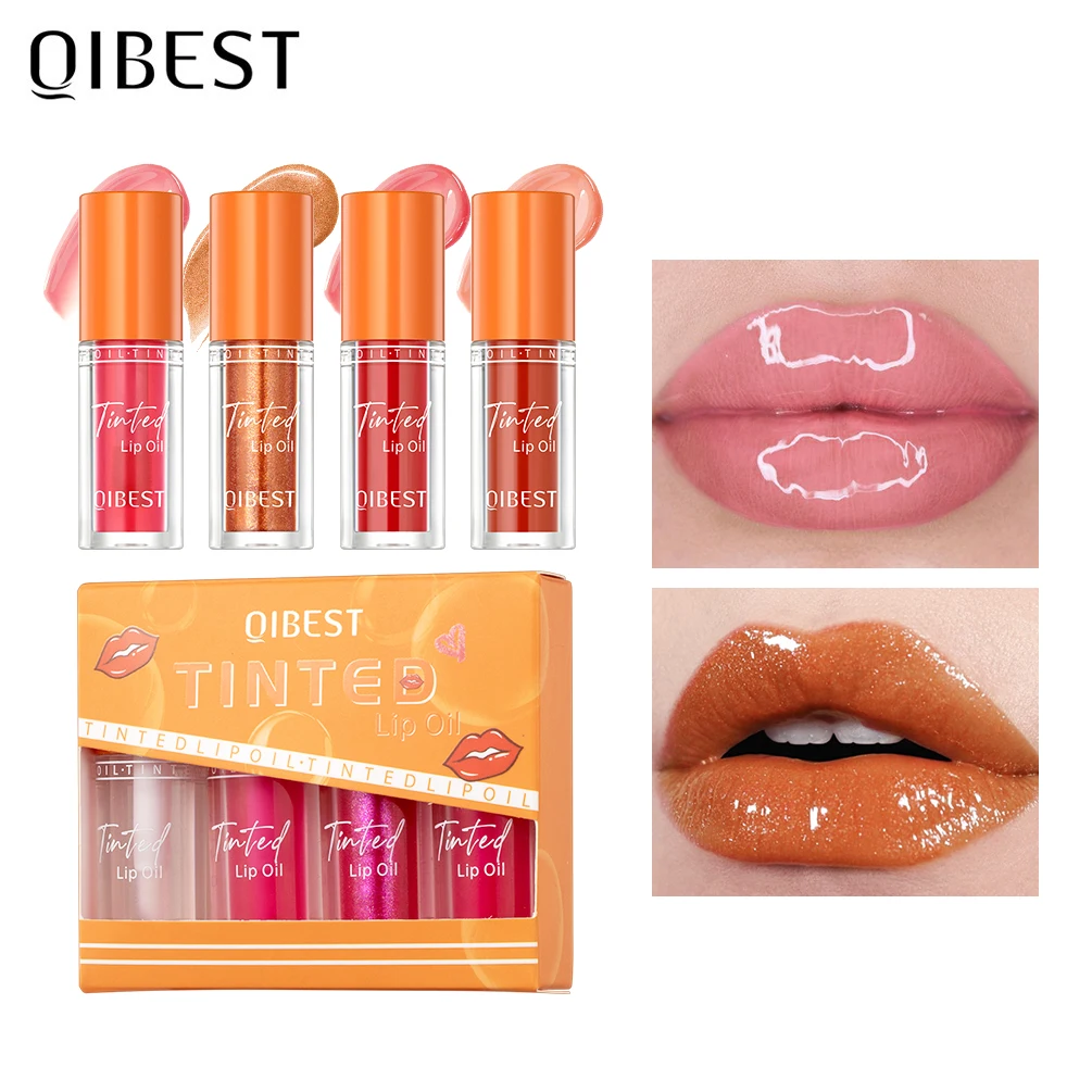 

QIBEST Transparent Mirror Water Gloss Lip Gloss Moisturizing Liquid Lipstick Crystal Jelly Lip Oil Plumping Lip Tint Balm Makeup