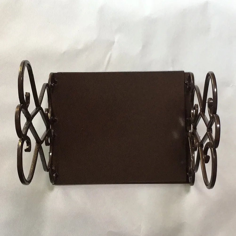 Bronze Retro Bookends Frame Metal Book Stand Organizer Creative Retro Design for Home Library Study Room Sturdy Anti-Rust Holder