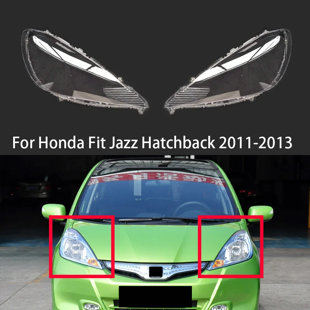 

Fit For Honda Fit Jazz Hatchback 2011 2012 2013 Headlight Lens Cover Transparent