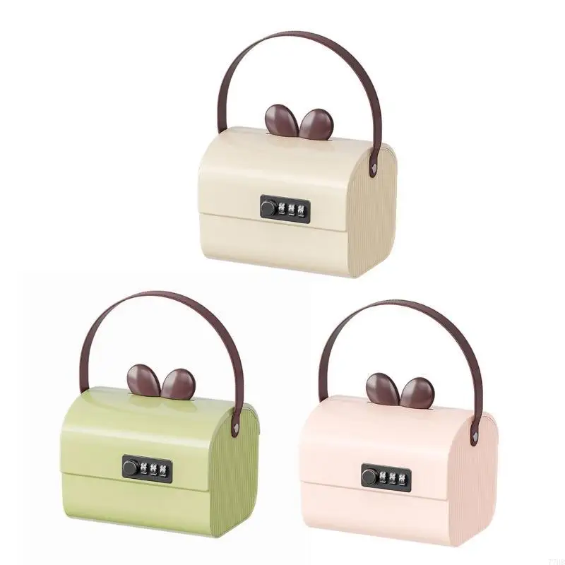 77HB Portable Handle Money Box для детей пароль свиньи банки с кодом комбинированной заблокированной вариант с Cartoon Rabbit