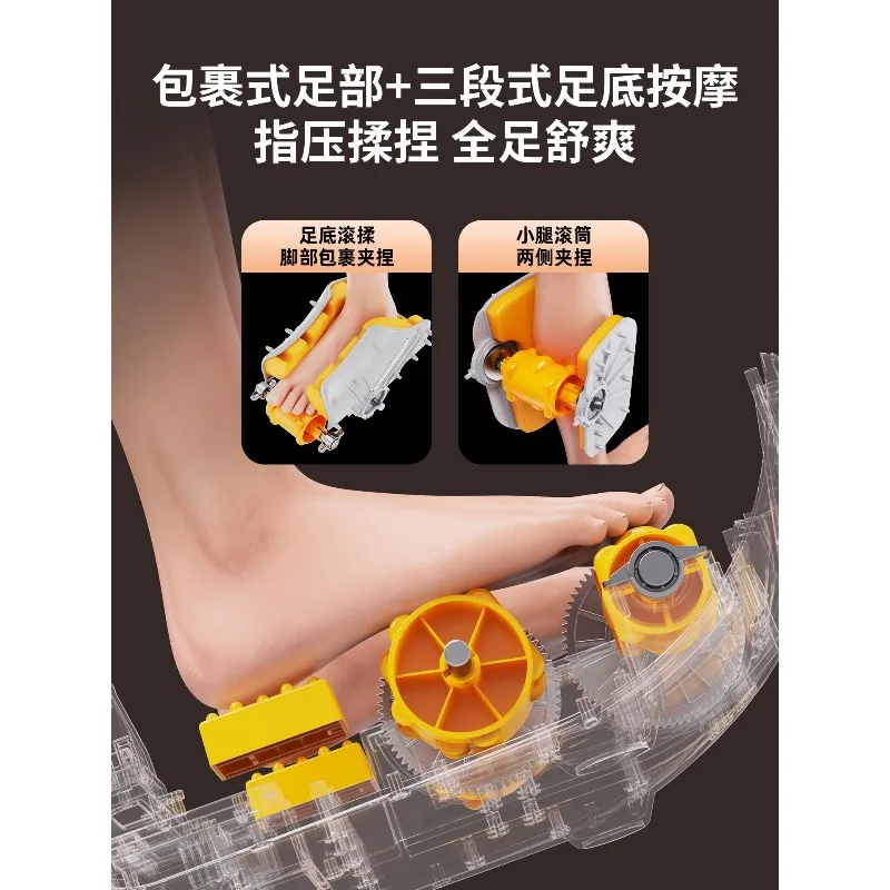 Automatic Kneading Leg Foot Massager Compatible For Aux Heating Therapy Device Holiday Gift Household Leg Relax Instrument