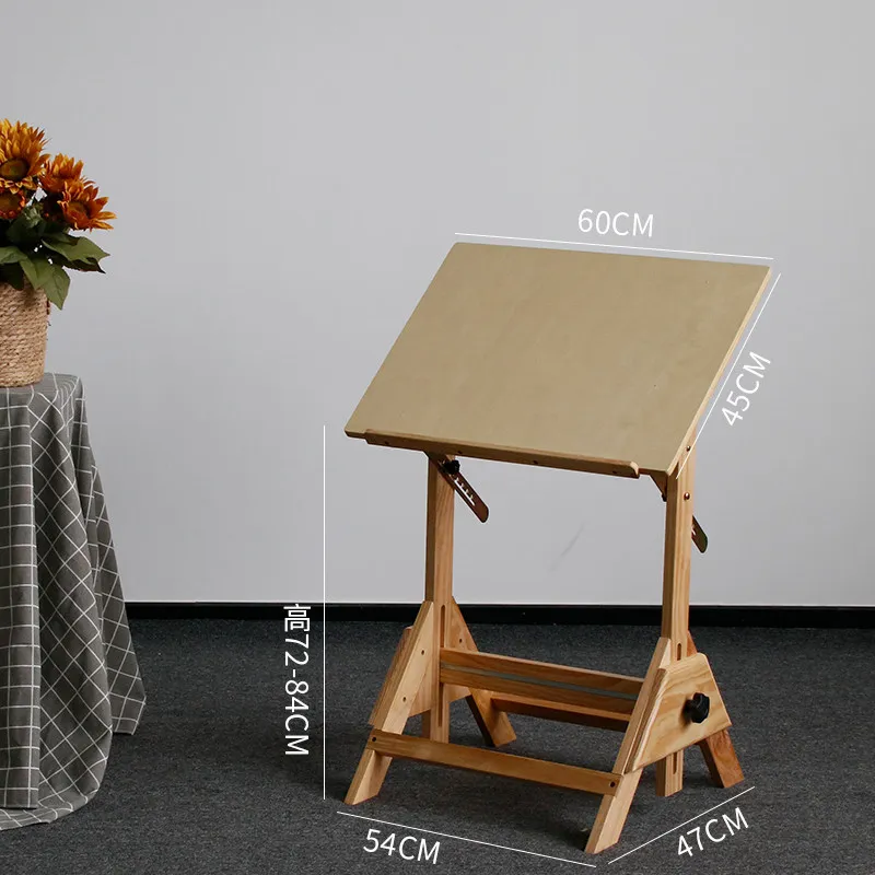 Adjustable painting table Multifunctional painting table shelf for art students