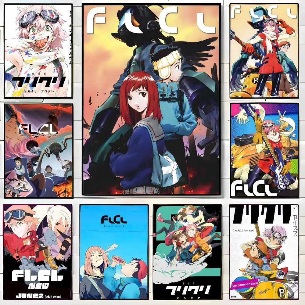 Weird Anime F-FLCL Poster Wall Art Print Decorative Mural Home Decor Gift Unframed