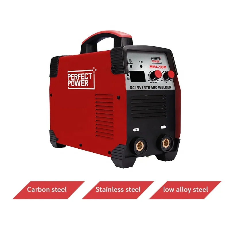 PERFECT POWER In Stock 220A Manual Metal Arc Welder Portable Welding Machine MMA-200M Inverter Welding Machine 220V 200A