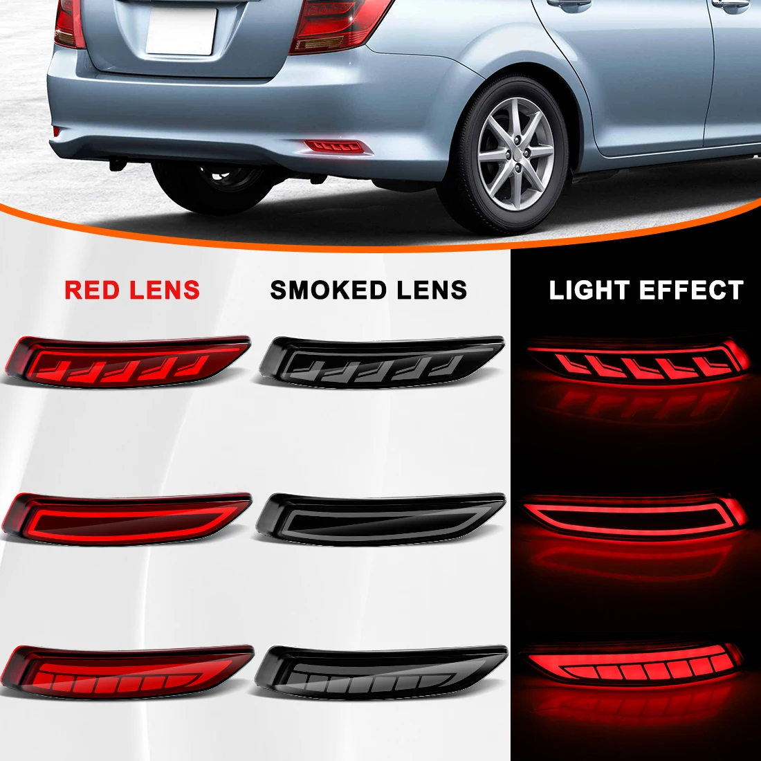 

Задние светоотражатели бампера для Toyota Axio Corolla 2015-2018, стоп-сигналы для Lexus LS460 LS600hL 13-16, артикулы 81910-50010, 81920-50010