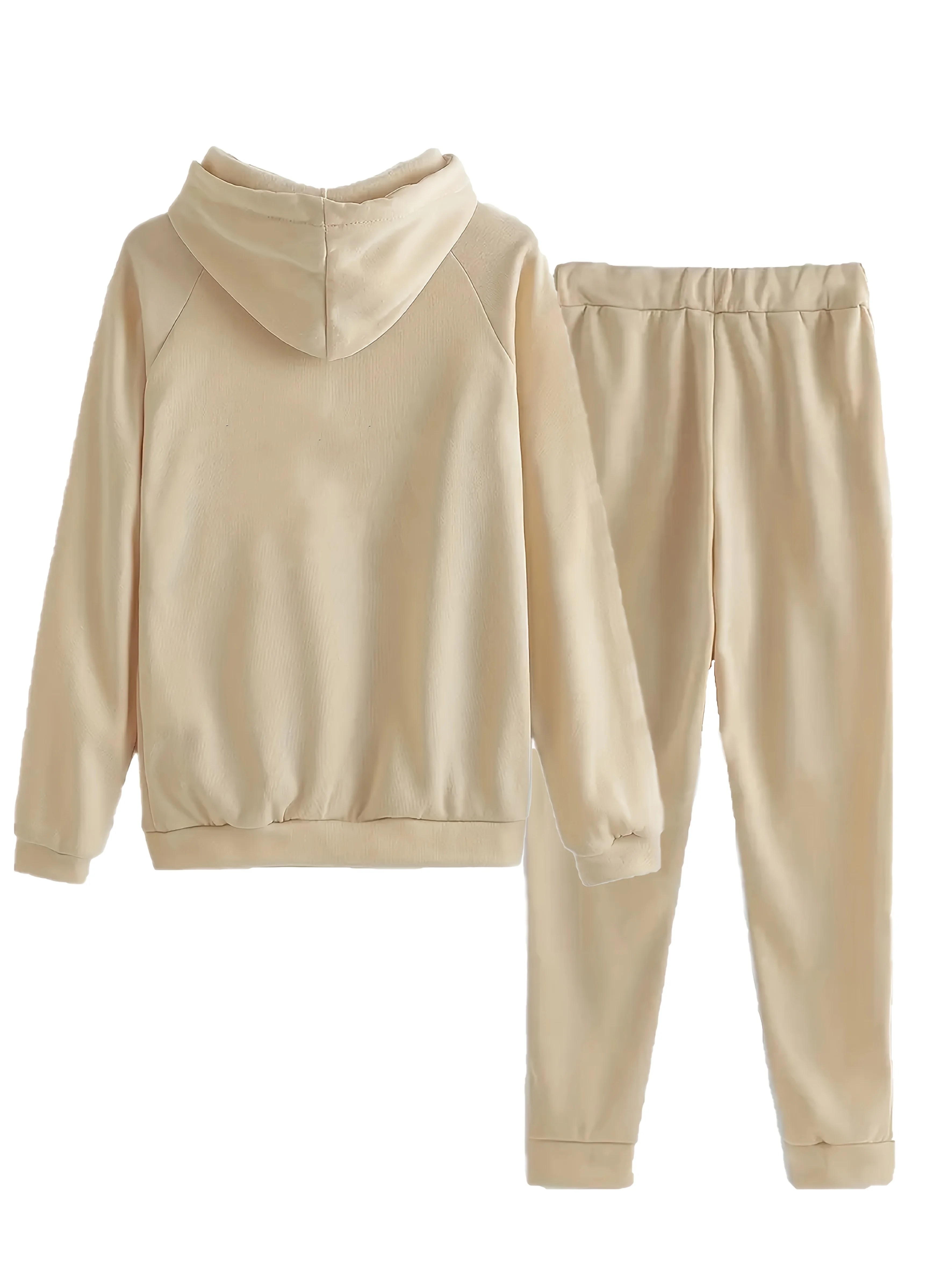 Damen Herbst/Winter Hoodie + Sporthose Set Hip Hop Street Casual Queen Print Mode Samt Warme Kleidung