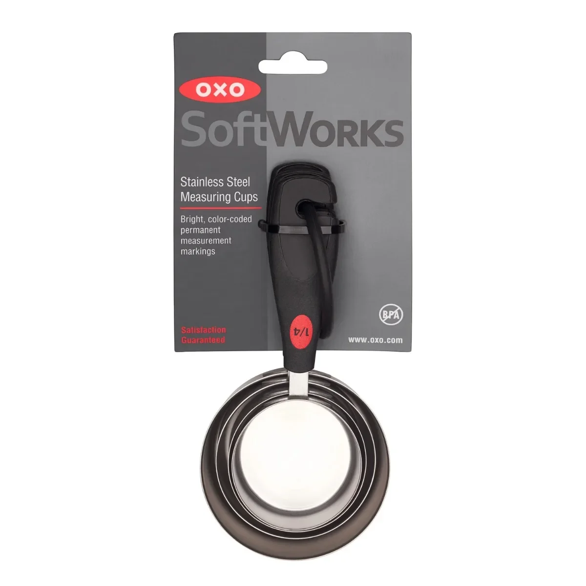 أكواب قياس 4 قطع من الفولاذ المقاوم للصدأ