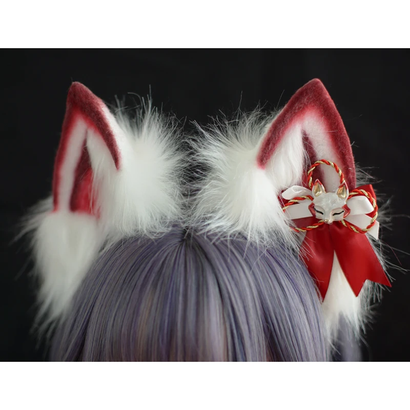 Diadème d'oreille de torche d'anime japonais, accessoires Lolita, bandeau Cosplay, oreilles