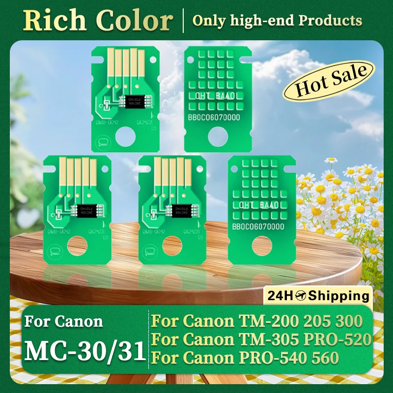 

MC-31 MC-30 Чип коробки обслуживания для принтера Canon TM-200 TM-205 TM-300 TM-305 GP-200 GP-300 TA-20 TA-30 5200 5205 5300 5305
