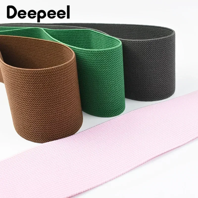 1Meter Deepeel 60mm Widen Elastic Bands 1.8mm Thick Soft Stretch Rubber Ribbon Bags Belt Clothing Webbing DIY Sewing Accessories