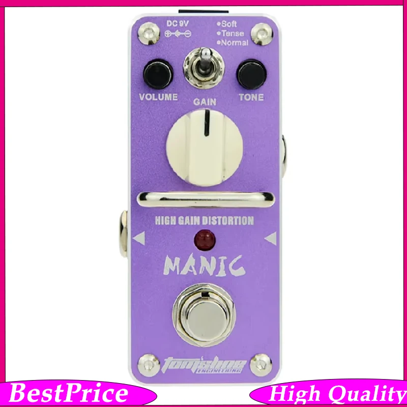 

Aroma AMC-3 MANIC Mini Guitar Effects Pedal High Gain Distortion True Bypass Analogue Electric Guitar Accessories