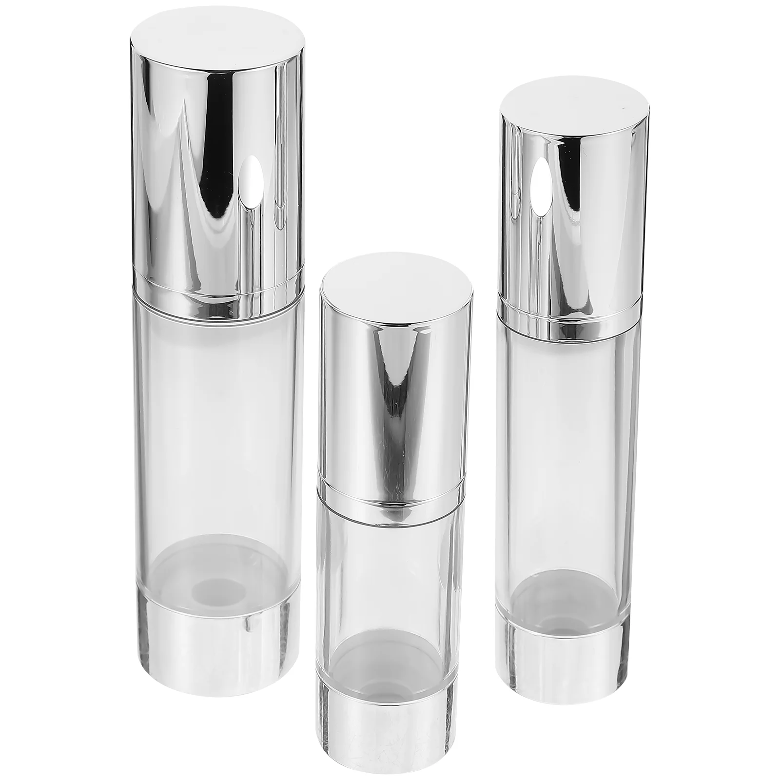 

3 Pcs Cream Vacuum Lotion Bottle Travel Skincare Containers Pump Toiletry for Jars Liquid Bottles Dispenser Mini Miss