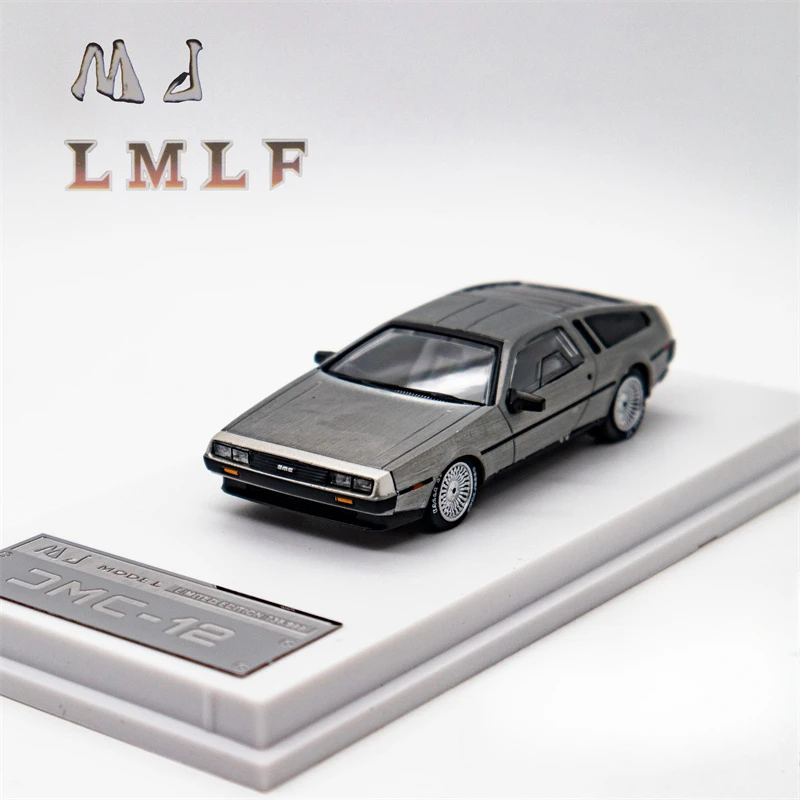 MJ 1:64 Back to the Future Time Car Silver Prototype Car Diecast Model car