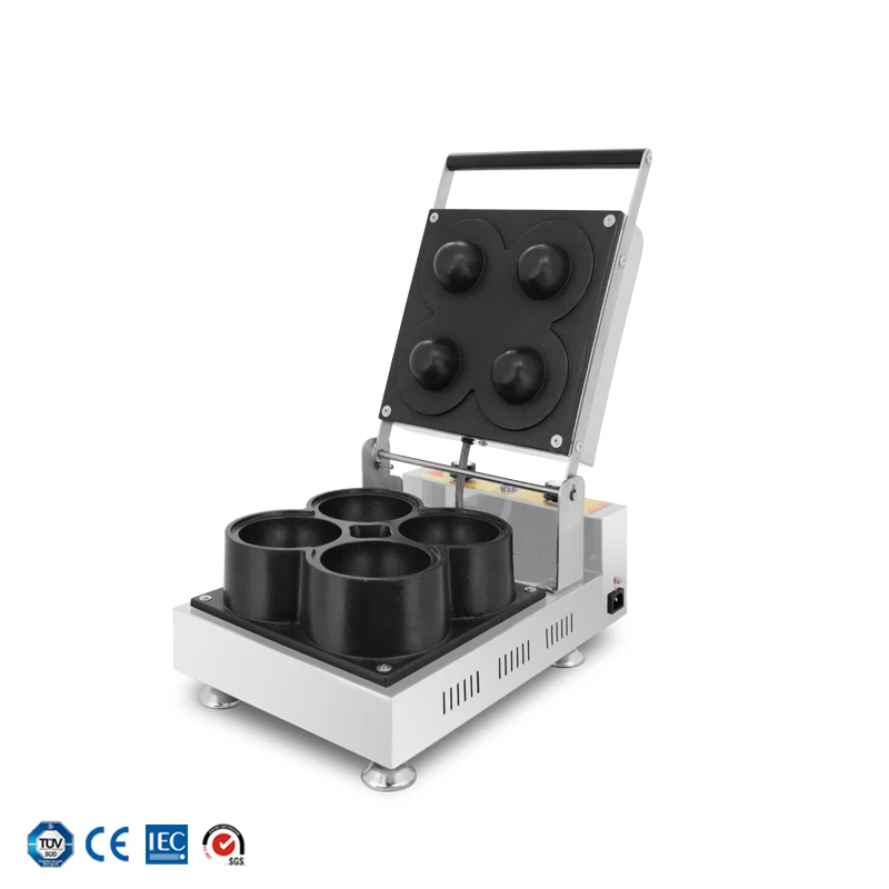 Máquina comercial para hacer gofres en forma de pecho, máquina para hacer gofres para mujer y niña, equipo para hornear, 4 Uds.