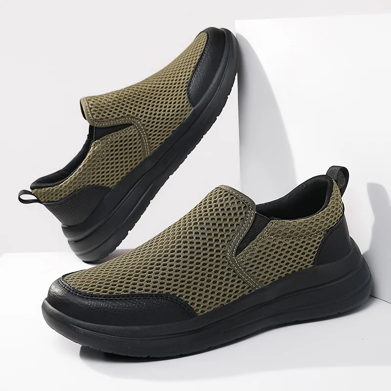 

Outdoor Hiking Shoes Men Sneakers for Walking Travel Breathable Gym Athletic Slip on Men Casual Shoes Trail Shoes Size 39-48