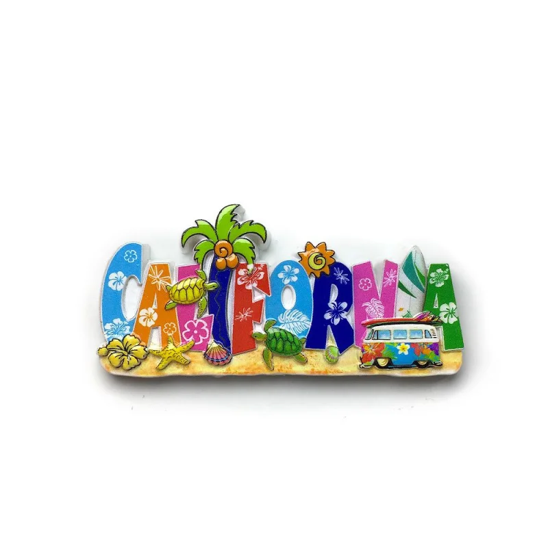

California, USA3dCreative Letter Cultural and Creative Magnetic Refrigerator Magnet Travel Souvenirs Home Decorations