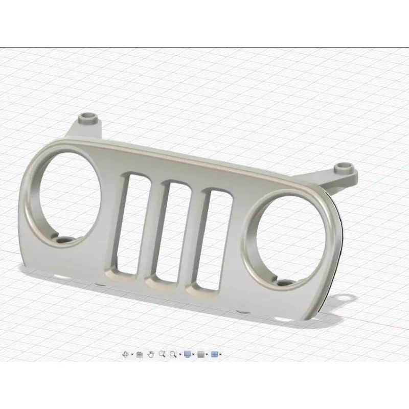 1/10 VP H10 Optic 316 Stainless Steel Polished Front Grille,Metal Upgrade Parts for RC Crawler/Steel Polished Front Face