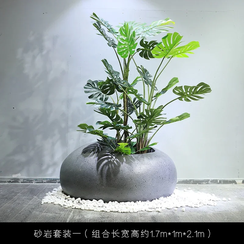 

Artificial Green Plant Landscape Plant Landscaping Decoration Indoor Shopping Mall Hotel Simple FRP