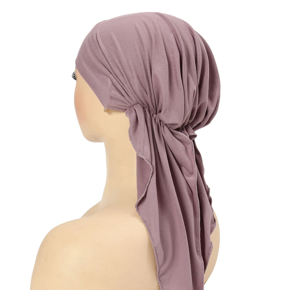 RIMAIRE-Turban d\'intérieur en polyester pour femme, bandeau de sauna de styliste, hijab musulman solide, chapeaux à la mode, couvre-cheveux pour