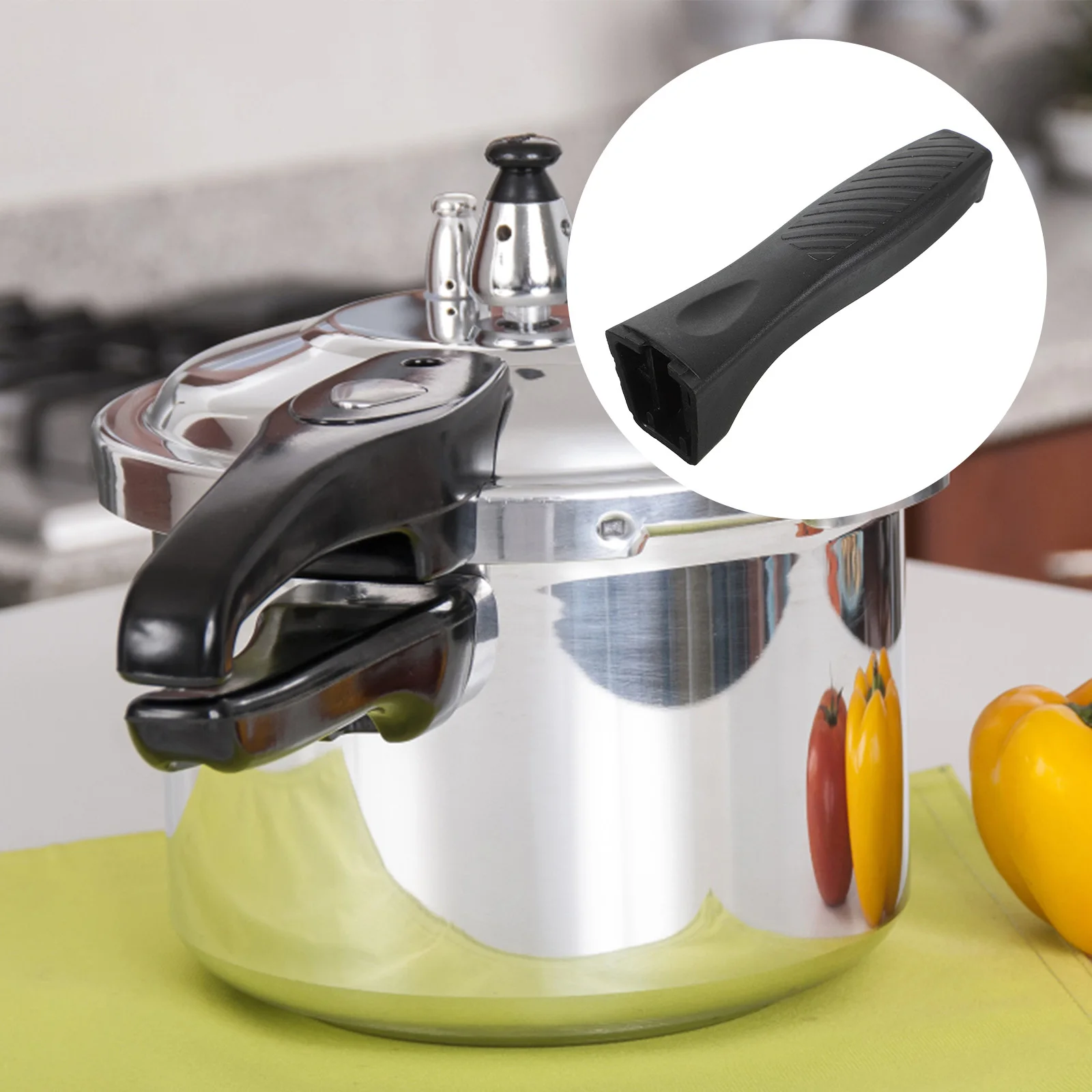 

Pressure Cooker Handle Replacement Universal Heat Resistant Grip Anti-Scald Ergonomic Design Easy Install Kitchen