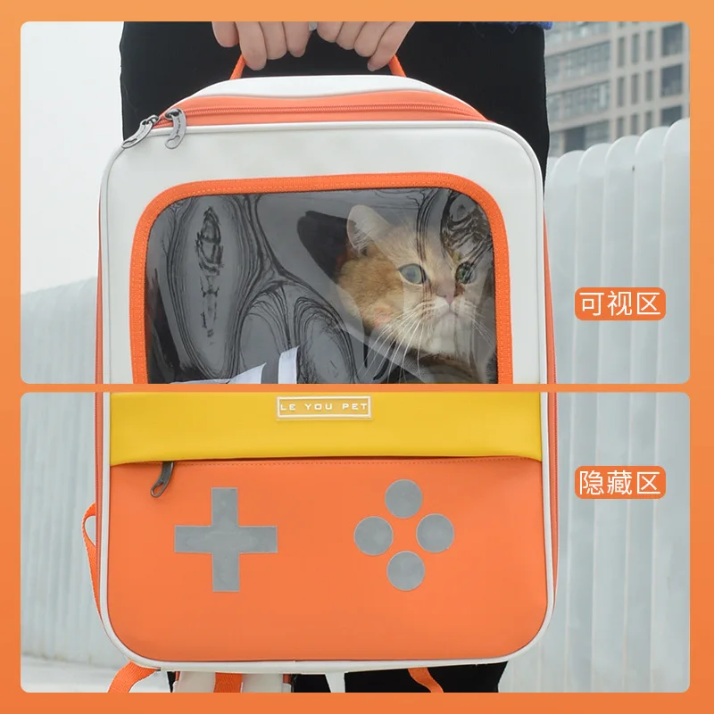 

Fashion Portable Cat Carrier Backpack for Cats Dogs Small Pets Outdoor Travel Pet Bag for Small Animals for Universal Use