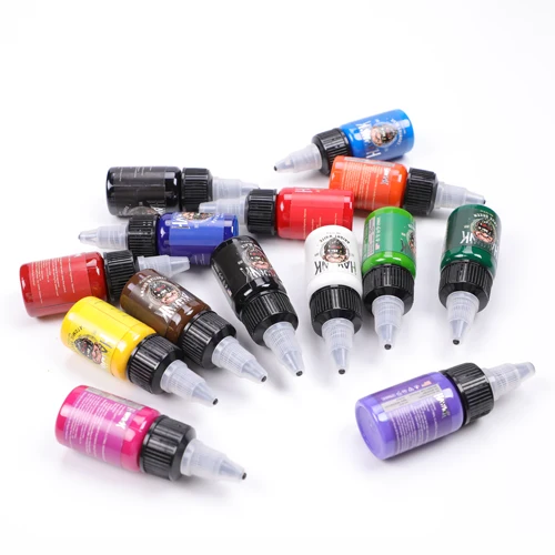 Imagen 2 del producto STIGMA-tinta para tatuaje de 14 colores, 15ml, pigmento profesional para práctica de cejas, delineador de ojos, maquillaje de labios, suministros de tatuaje, tienda de suministros de arte