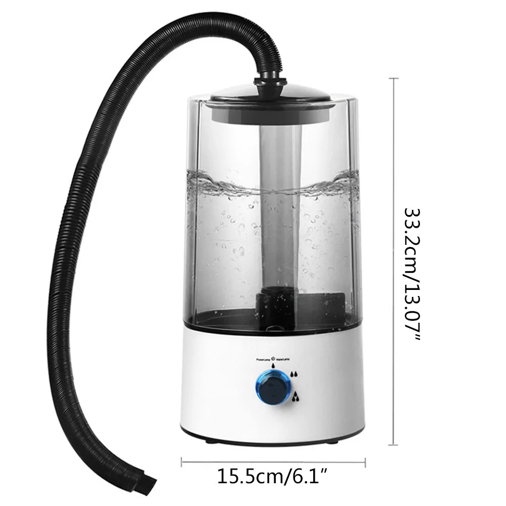 4L Large-capacity 110V Simulate Rainfall Electric Reptile Fogger Terrarium Pet Silent Humidifier Auto Shut Down for Rainforest Climbing Pets