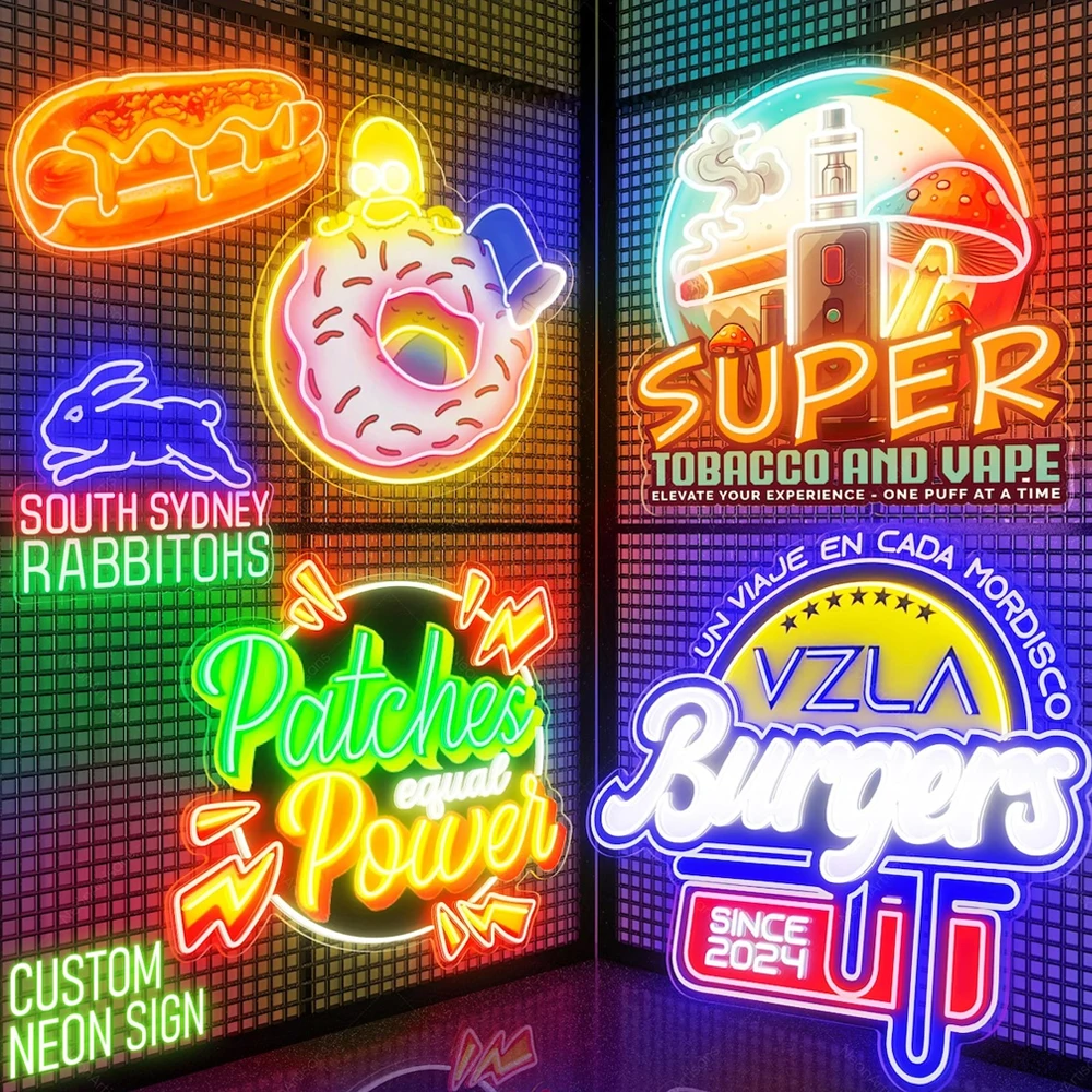 

Custom Neon Sign Personalized LED Neon Signs for Wall Decor Lamp Bedroom Wedding Birthday Gift Party Bar Shop Logo Decorations