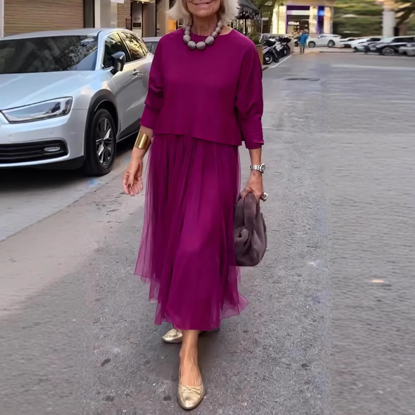 

2026 New Fashionable Knitted Mesh dresses Women Spring Casual Loose Solid Color Round Neck Home Long Sleeve Dress for Women