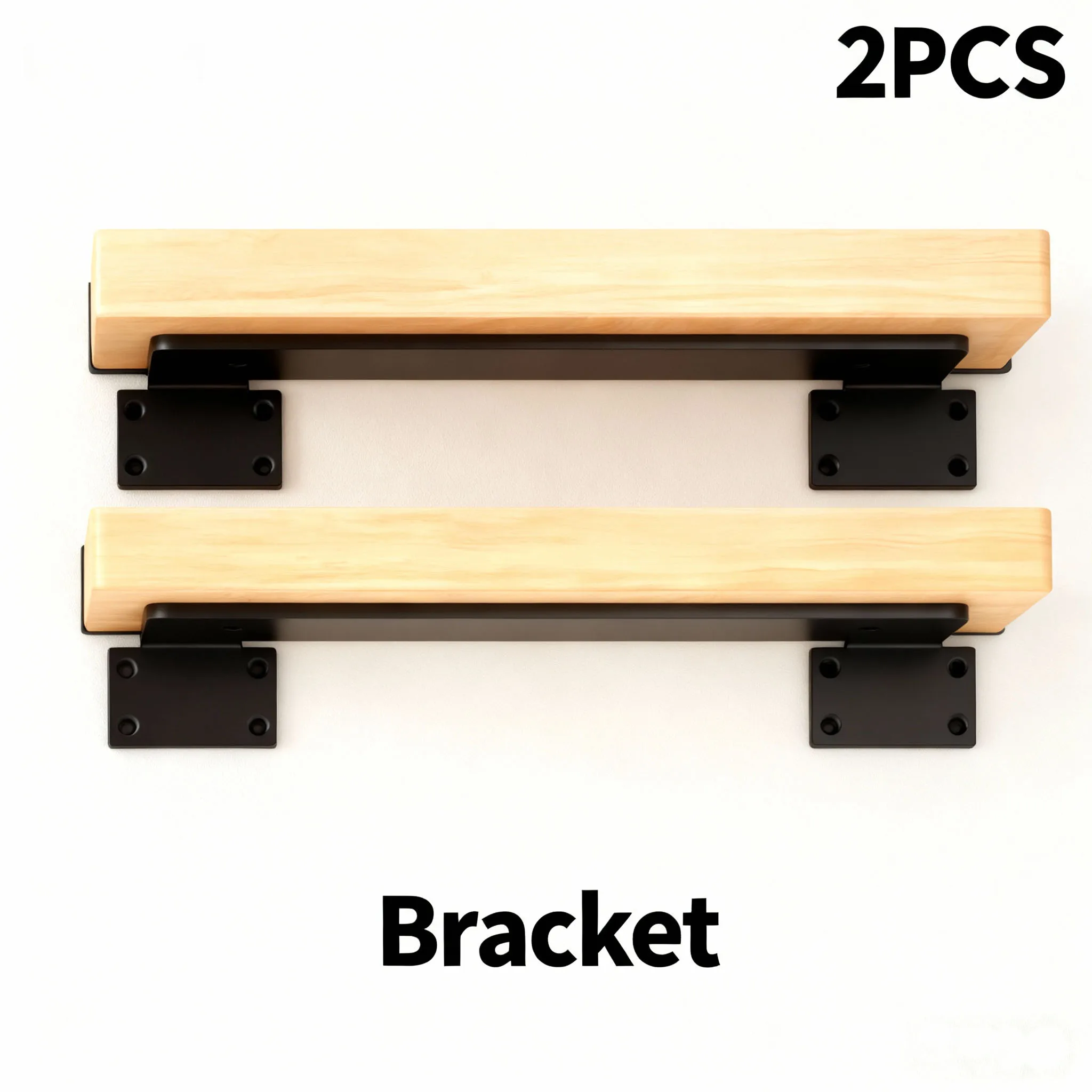 

Сверхмощная плавающая полка, 2 шт., кронштейны, аксессуары, металлические настенные полки с черным покрытием, настенное крепление, чугунные полки, кронштейны