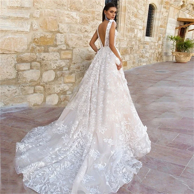 Wedding Party Dress White Lace Prom Dresses for Formal Occasions Robe De Soiree Femmes Evening Gown Ball Gowns Long Customized